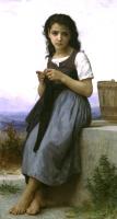 Bouguereau, William-Adolphe - he Little Knitter